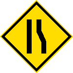 Right lane ends -- and that means you! Right lane ends -- and that means you!