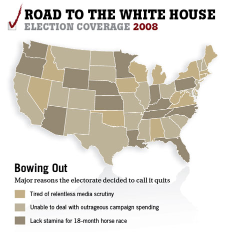 The Onion: Road to the White House graphic