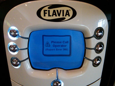 The Blue Screen of Death -- on a coffeemaker!