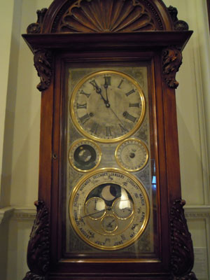 Tiffany & Co. grandfather clock at the Union League