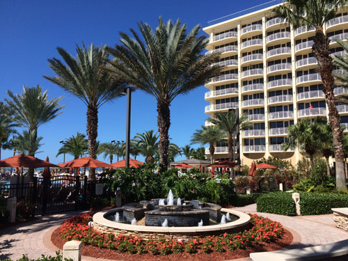 Beachfront pool at Marco Island Marriott